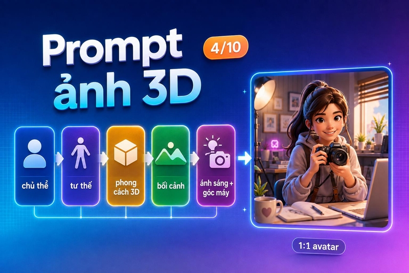 Cách tạo ảnh 3D bằng AI ảnh 5