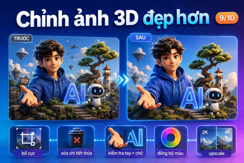 Cách tạo ảnh 3D bằng AI ảnh 10