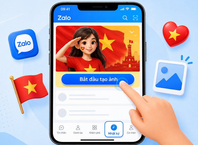 cách tạo ảnh đại diện áo cờ Tổ quốc trên Zalo 2
