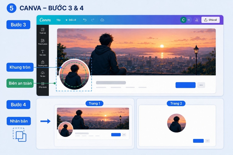 Cách tạo avatar khớp ảnh bìa Facebook ảnh 6
