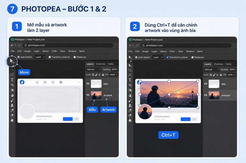 Cách tạo avatar khớp ảnh bìa Facebook ảnh 8