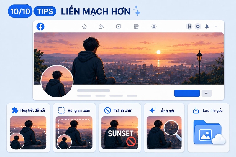 Cách tạo avatar khớp ảnh bìa Facebook ảnh 11