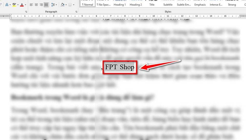 Cách tạo bookmark trong Word - 05