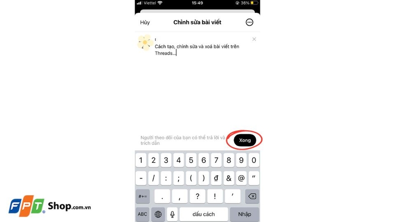 cách tạo, chỉnh sửa và xóa bài viết trên Threads 6