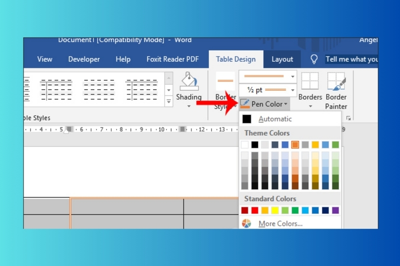 cách tạo đường viền bảng trong word hình 9