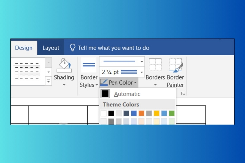 cách tạo đường viền bảng trong word hình 3