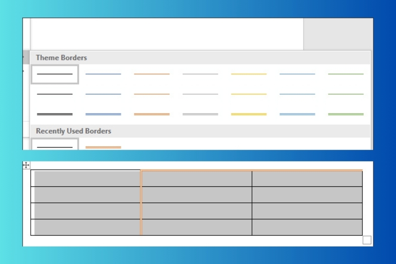 cách tạo đường viền bảng trong word hình 8