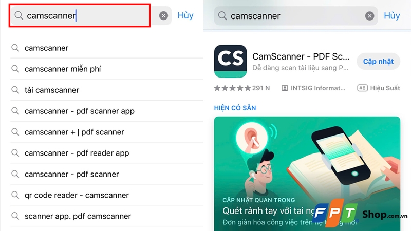 Tải ứng dụng CamScanner cho điện thoại