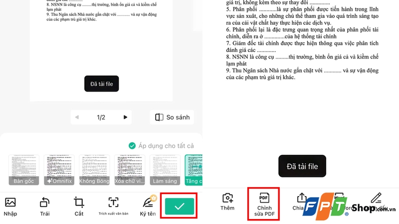 Chọn “Chỉnh sửa PDF”