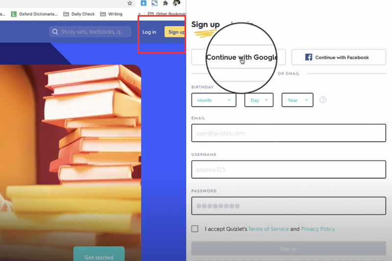 Cách tạo flashcard trên Quizlet (2)