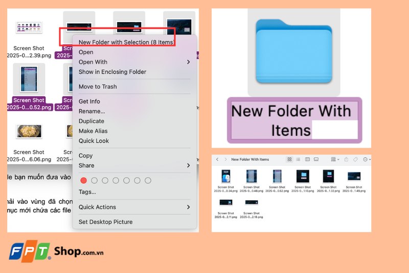 Chọn&nbsp;New Folder with Selection