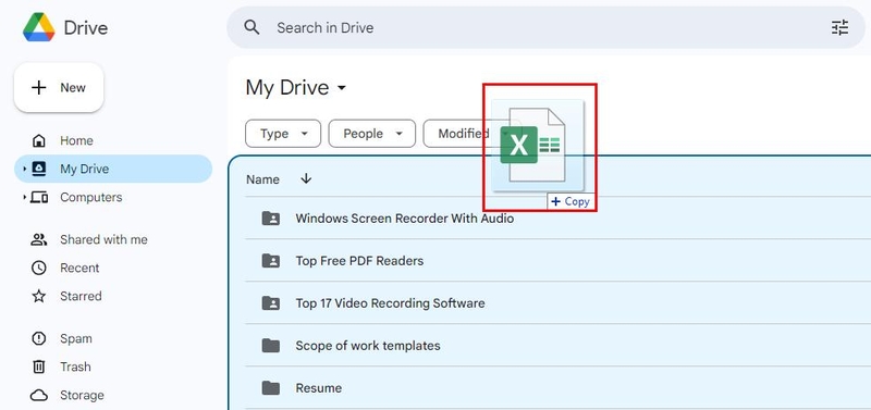 Cách tạo link Excel trên Google Drive - Hình 2