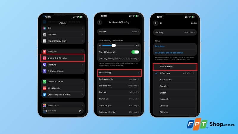 Thiếp lập nhạc chuông trên iPhone