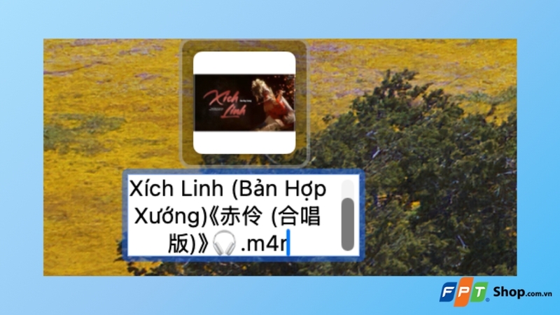 Đổi đuôi file sang .m4r