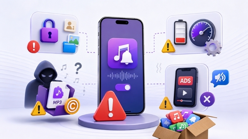 Có nên sử dụng ứng dụng cài nhạc chuông từ bên thứ ba?
