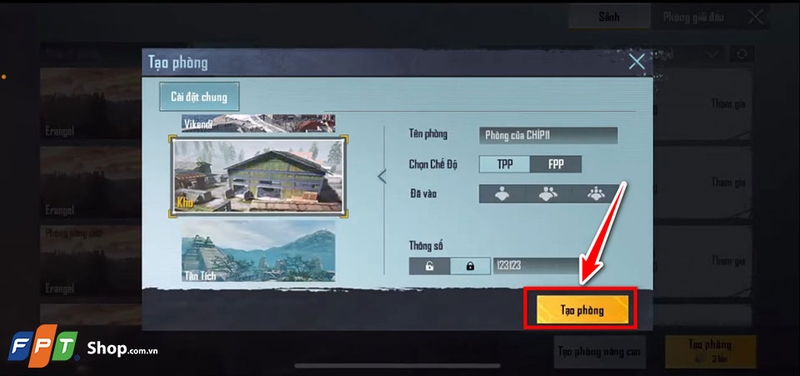 Cách tạo phòng PUBG - 02