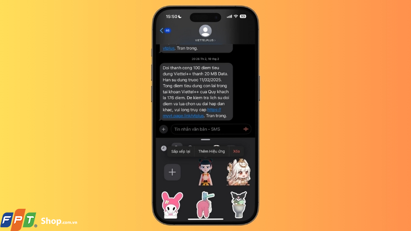 Nhấn Thêm hình dán (Add Sticker) để lưu sticker vào bộ sưu tập sticker của bạn