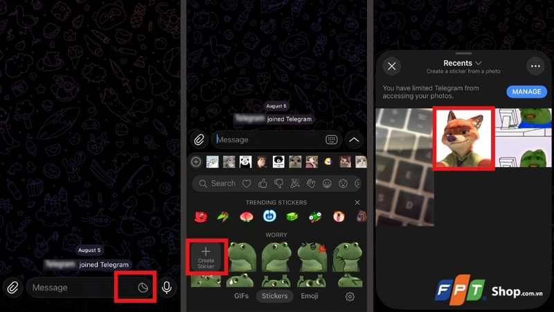 Cách tạo sticker từ ảnh trên Telegram