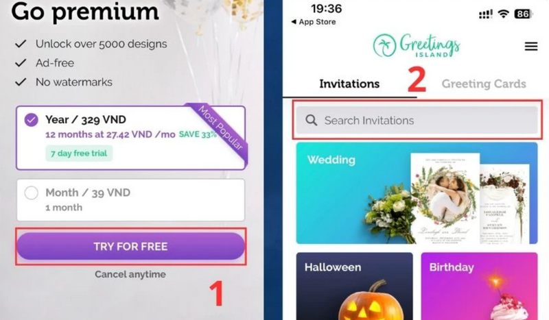 Greetings Island là một ứng dụng di động cho phép bạn tạo và gửi thiệp
