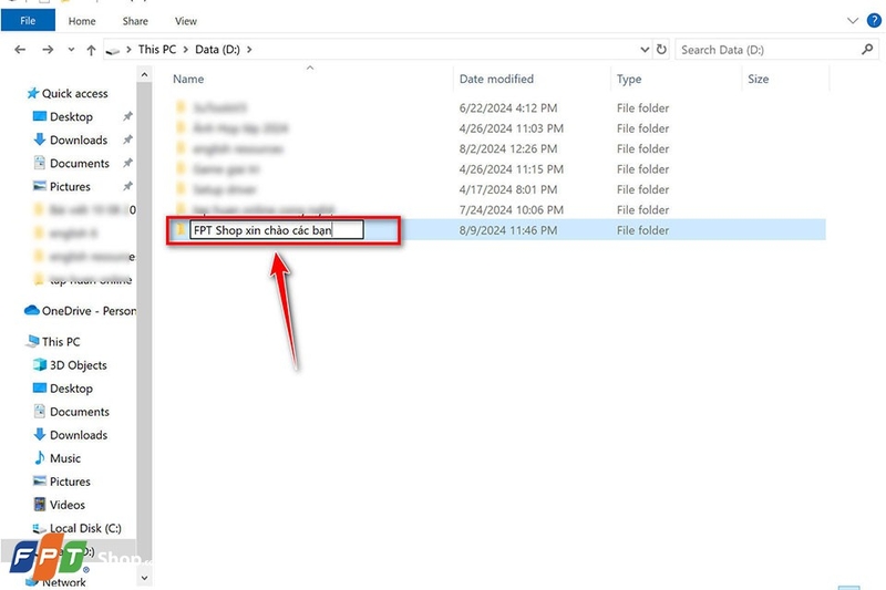 Cách tạo thư mục trong ổ đĩa D - Ảnh 11