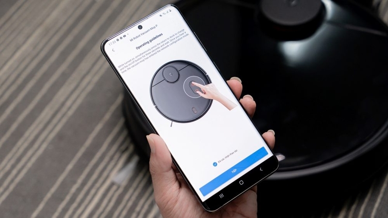 ket noi ung dung mi home voi robot hut bui xiaomi