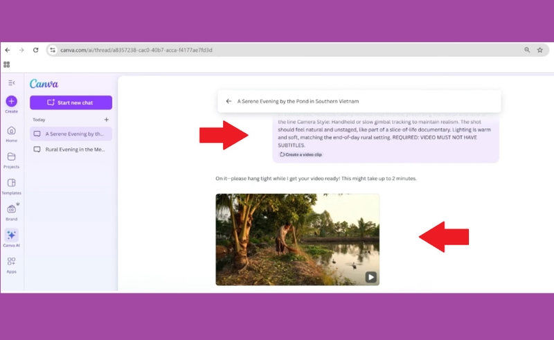 Cách tạo video AI trong Canva bằng Google Veo 3 hình 8