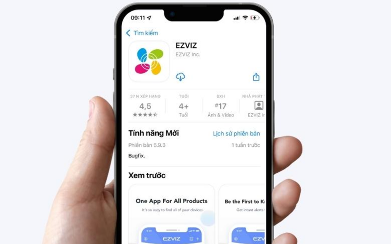 Tắt báo động trực tiếp trên ứng dụng EZVIZ