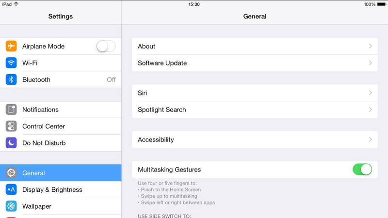 Multitasking & Gestures