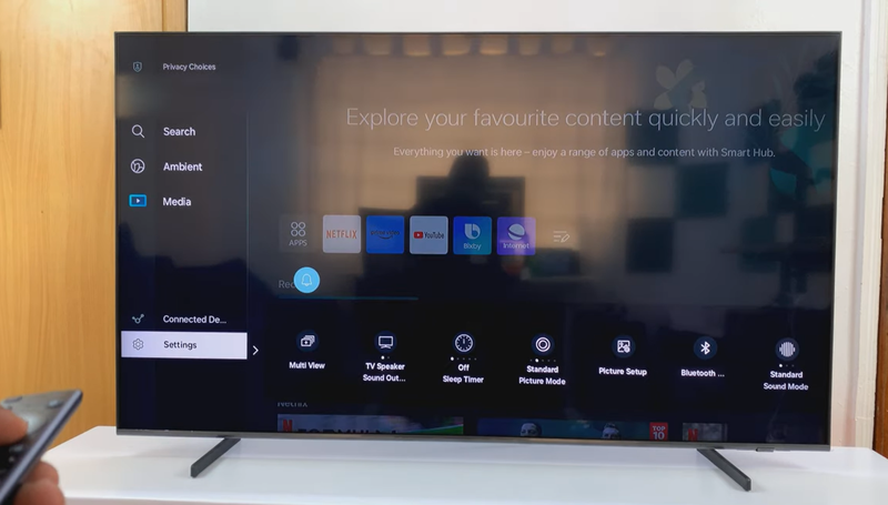 cách tắt giọng nói trên tivi Samsung 1