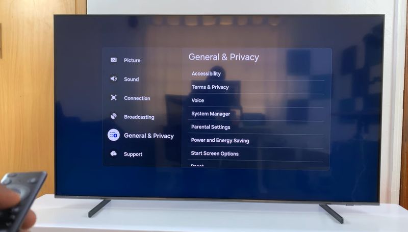cách tắt giọng nói trên tivi Samsung 3