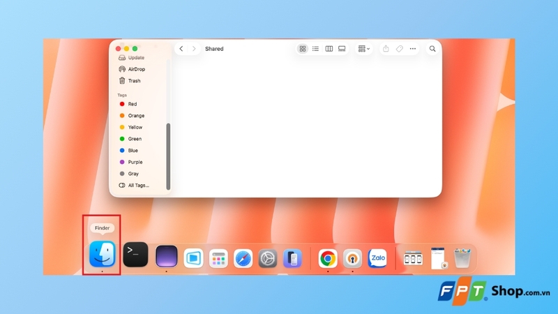 Bước 3: Mở Finder hoặc iTunes