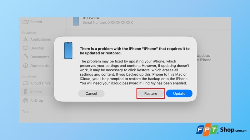 Bước 5: Thiết lập lại iPhone