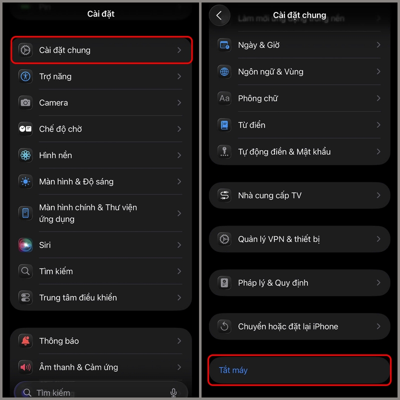 cách tắt iPhone Air 4