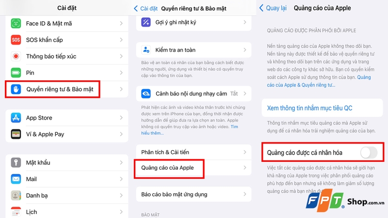 Tùy chỉnh riêng tư