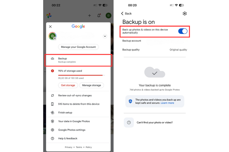 Trên điện thoại iOS