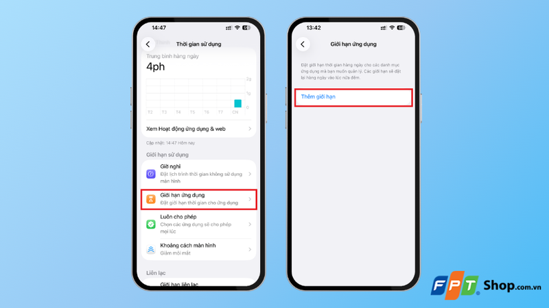 Cách bật giới hạn thời gian ứng dụng trên iPhone 1
