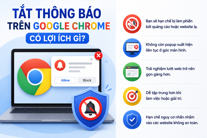 Cách tắt thông báo trên Google Chrome - hình 3