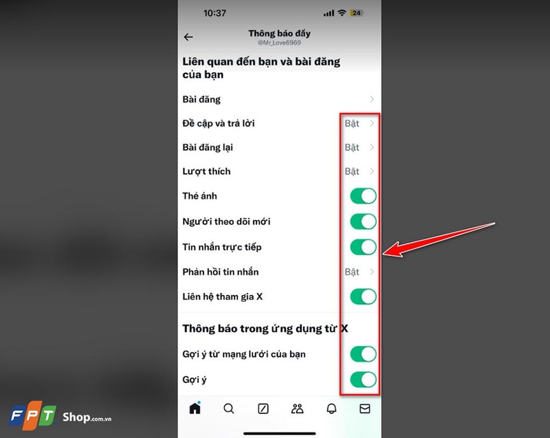 Cách tắt thông báo Twitter - 03