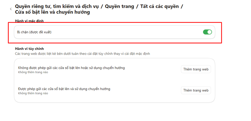 Cách tắt yêu cầu gửi thông báo trên trình duyệt web 7