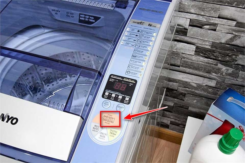 Cách test mã lỗi máy giặt Sanyo - 05