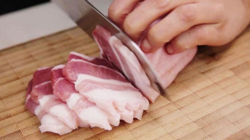 Cách thái thịt heo