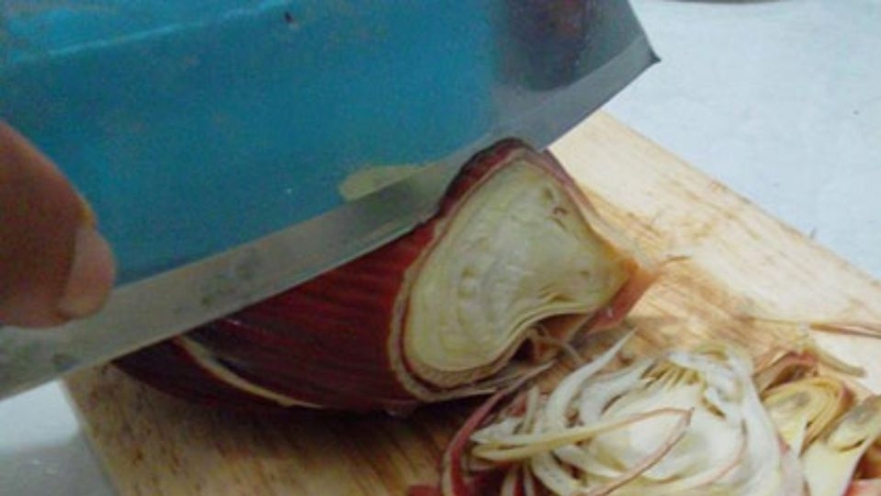 Cách thái hoa chuối