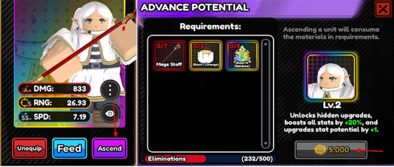 huong dan thang cap va tien hoa all star tower defense x