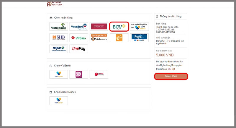 cách thanh toán nguyện vọng hình 5