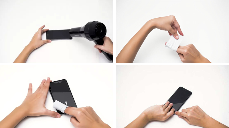 Cách tháo kính cường lực 3