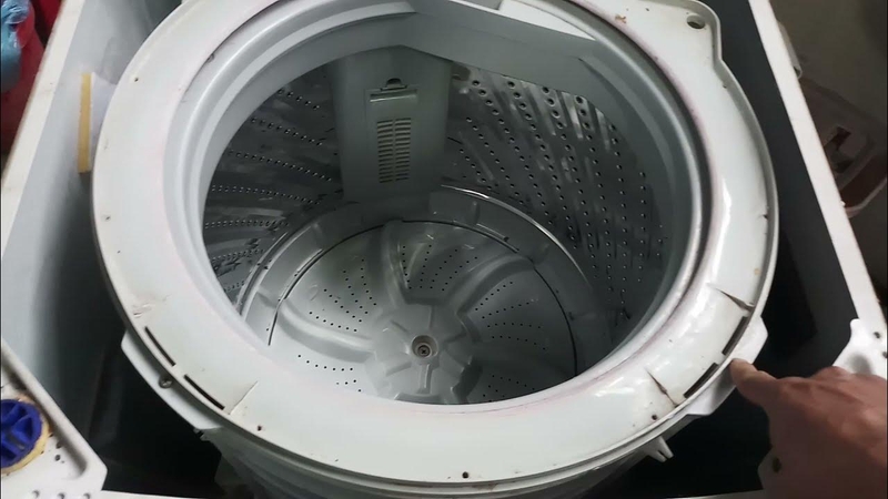 cách tháo mâm máy giặt lg cửa trên 1
