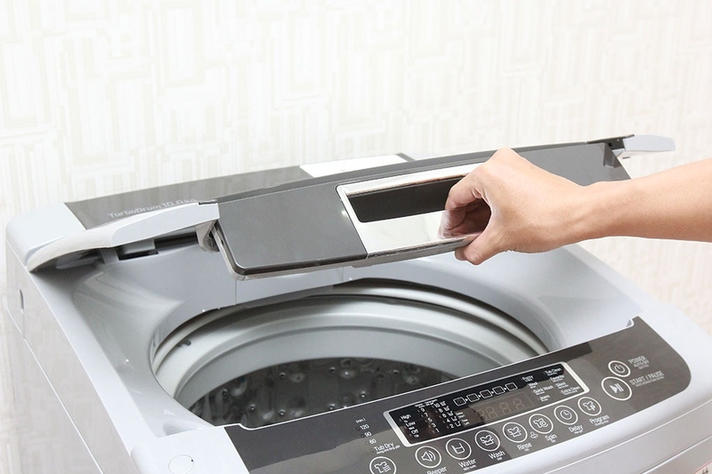 cách tháo mâm máy giặt lg cửa trên 10