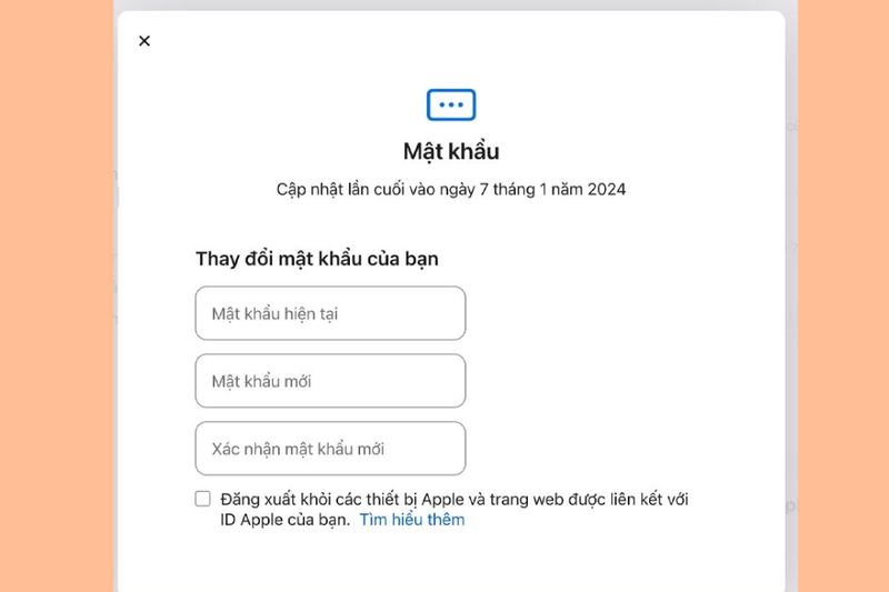 Cách thay đổi mật khẩu Apple ID (7)