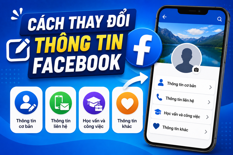 Những thông tin cá nhân có thể chỉnh sửa trên Facebook