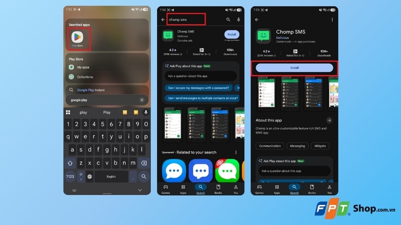 Tải Chomp SMS về máy